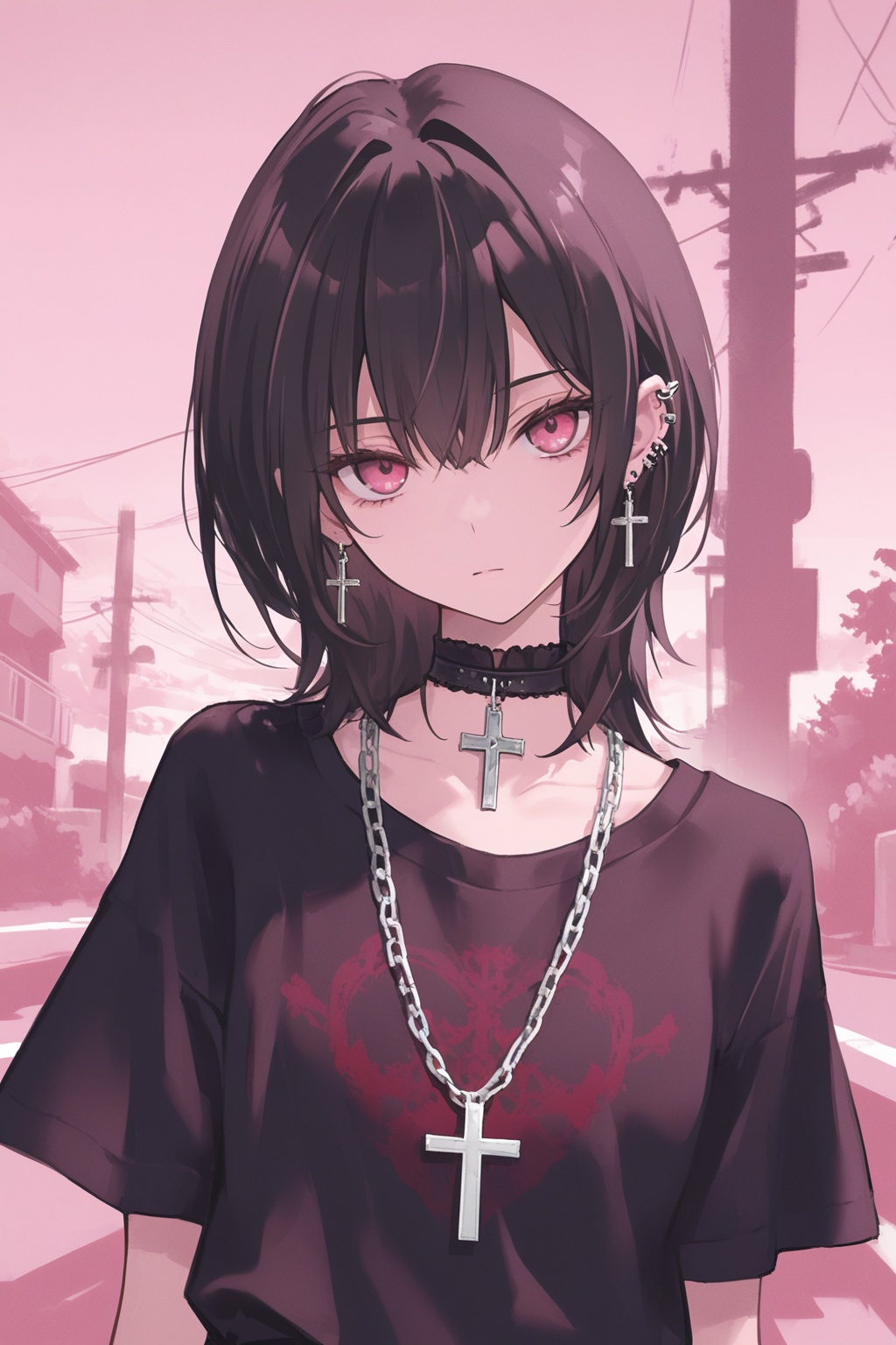 1girl,  jewelry,  solo on Tensor.Art