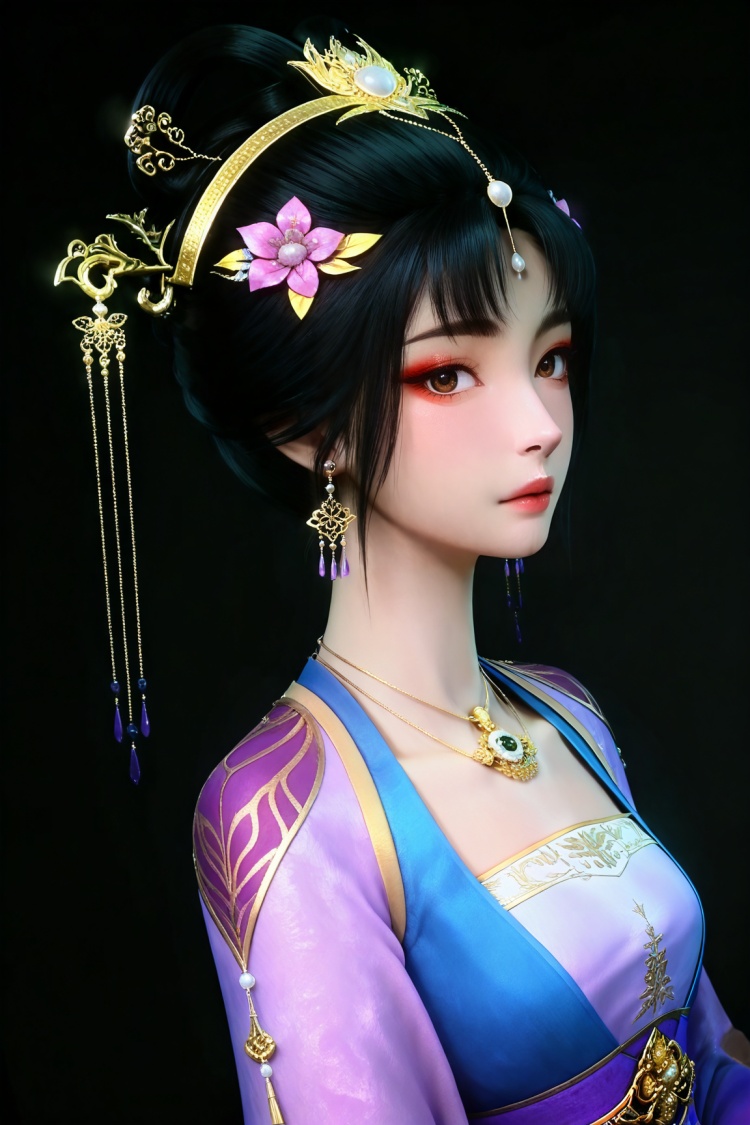DJ_宁小龄-宫装-新建模-神国之上 by DJ大江东去 on Tensor.Art