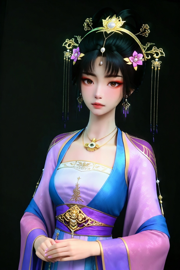 DJ_宁小龄-宫装-新建模-神国之上 by DJ大江东去 on Tensor.Art