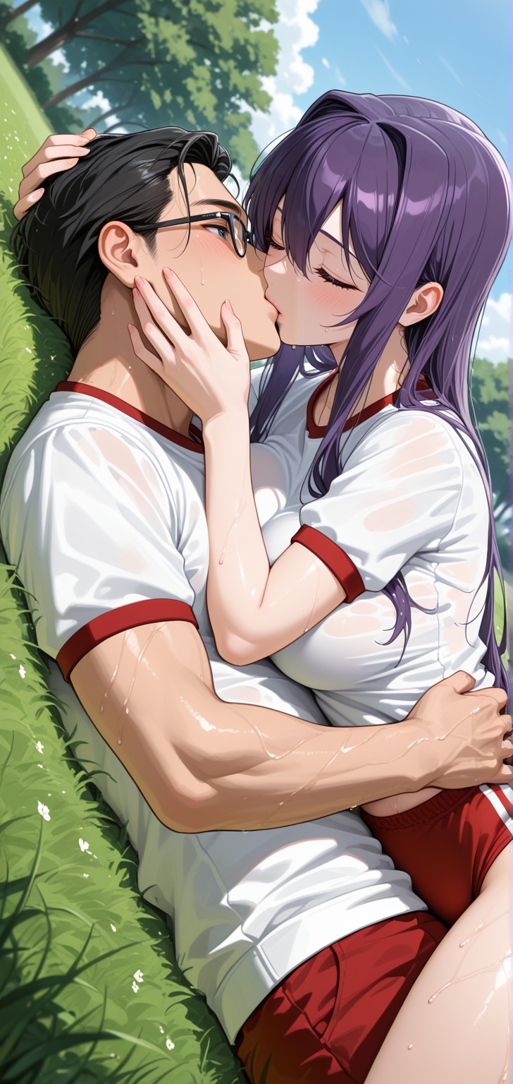 1female,  yuri_doki_doki_literature_club,  long hair on Tensor.Art