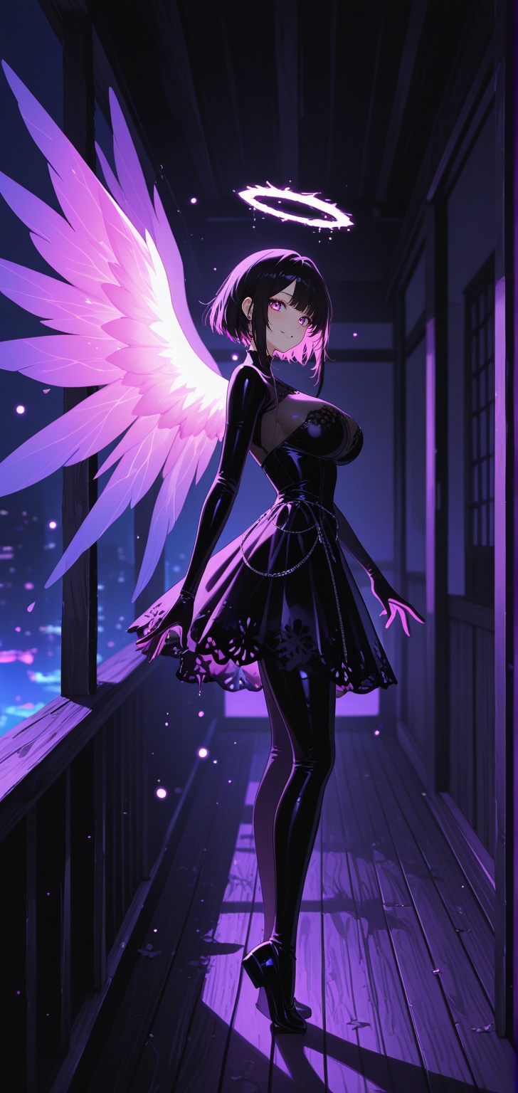 doll-sized humanoid,  translucent nanite skin,  fractal glowing eyes on Tensor.Art