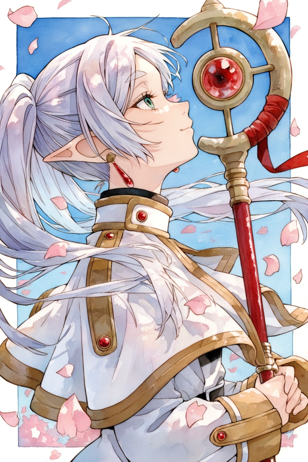1girl,  solo,  frieren on Tensor.Art