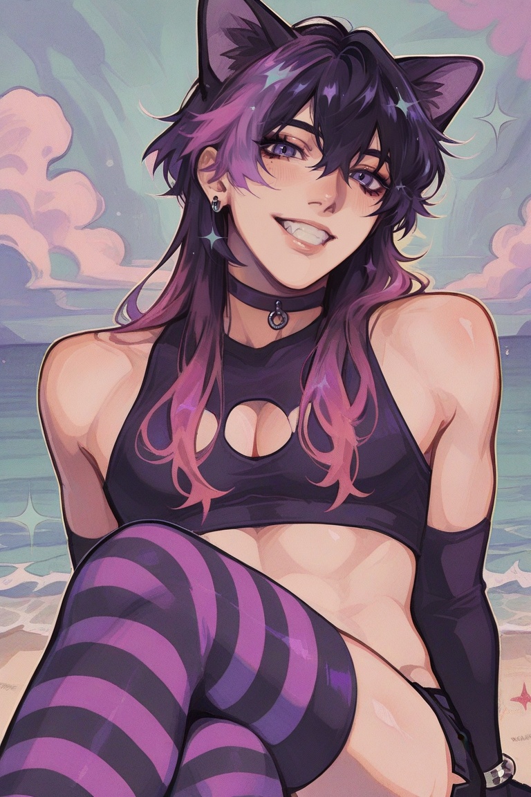 male,  1boy,  long hair on Tensor.Art