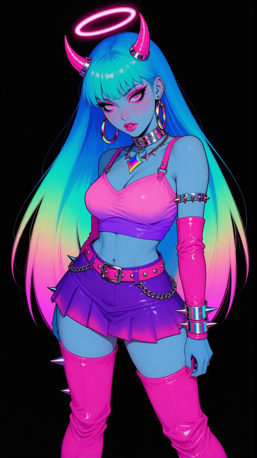 Create a photorealistic 90s anime punk rock masterpiece with the highest quality and newest aesthetics,  using high-res te...