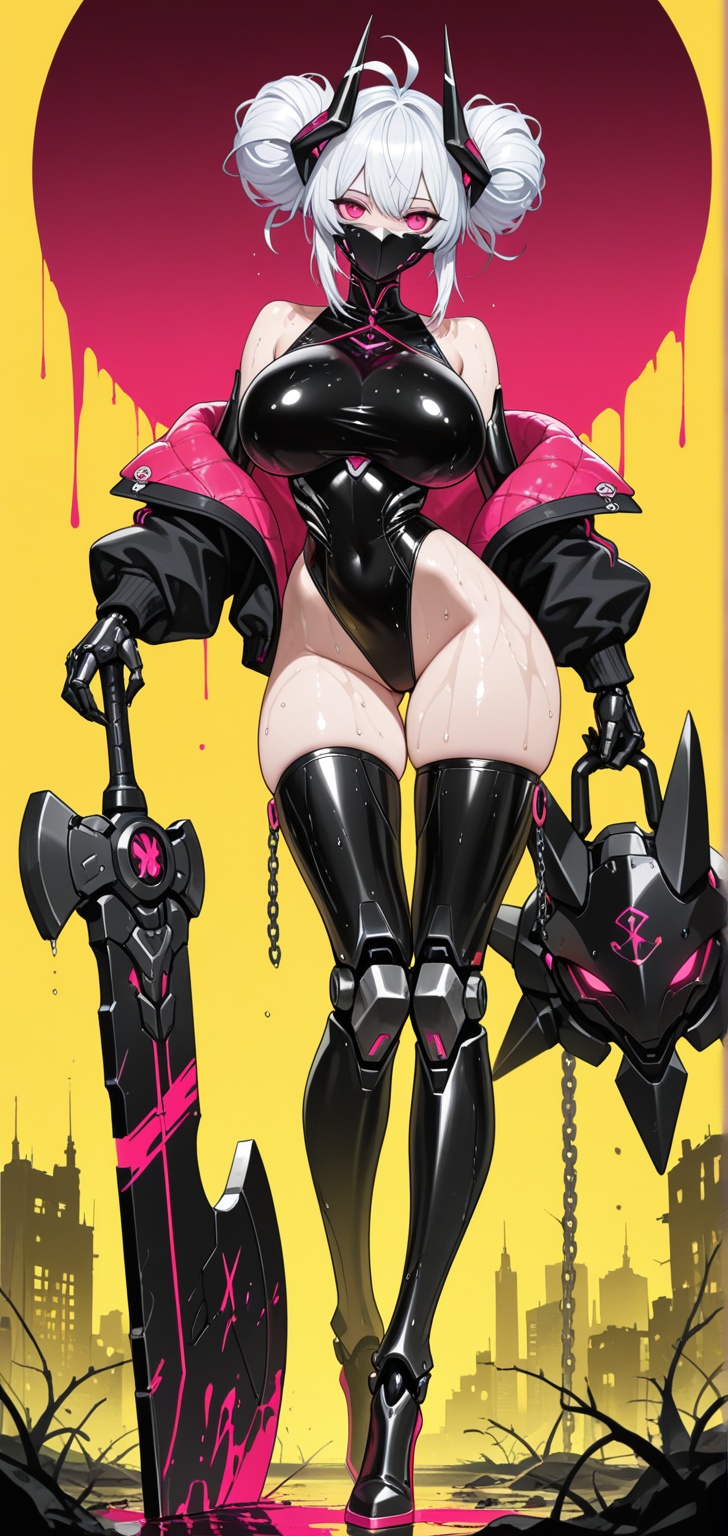 1girl,  huge boobs,  cyborg on Tensor.Art