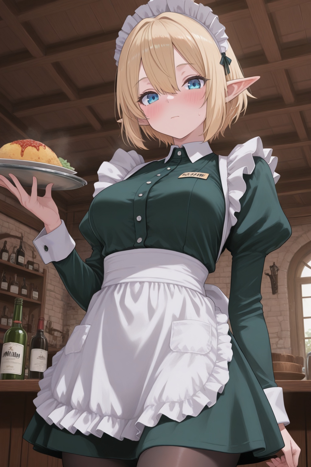 1girl,  pointy ears,  solo on Tensor.Art