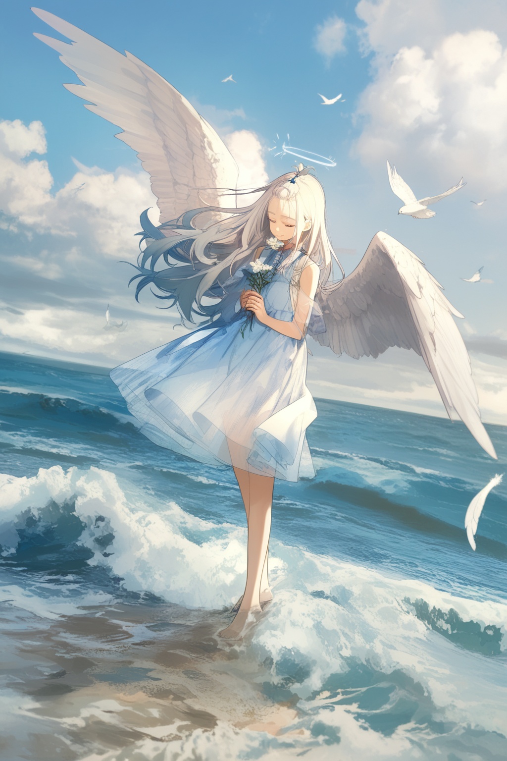 1girl,  solo,  long hair on Tensor.Art