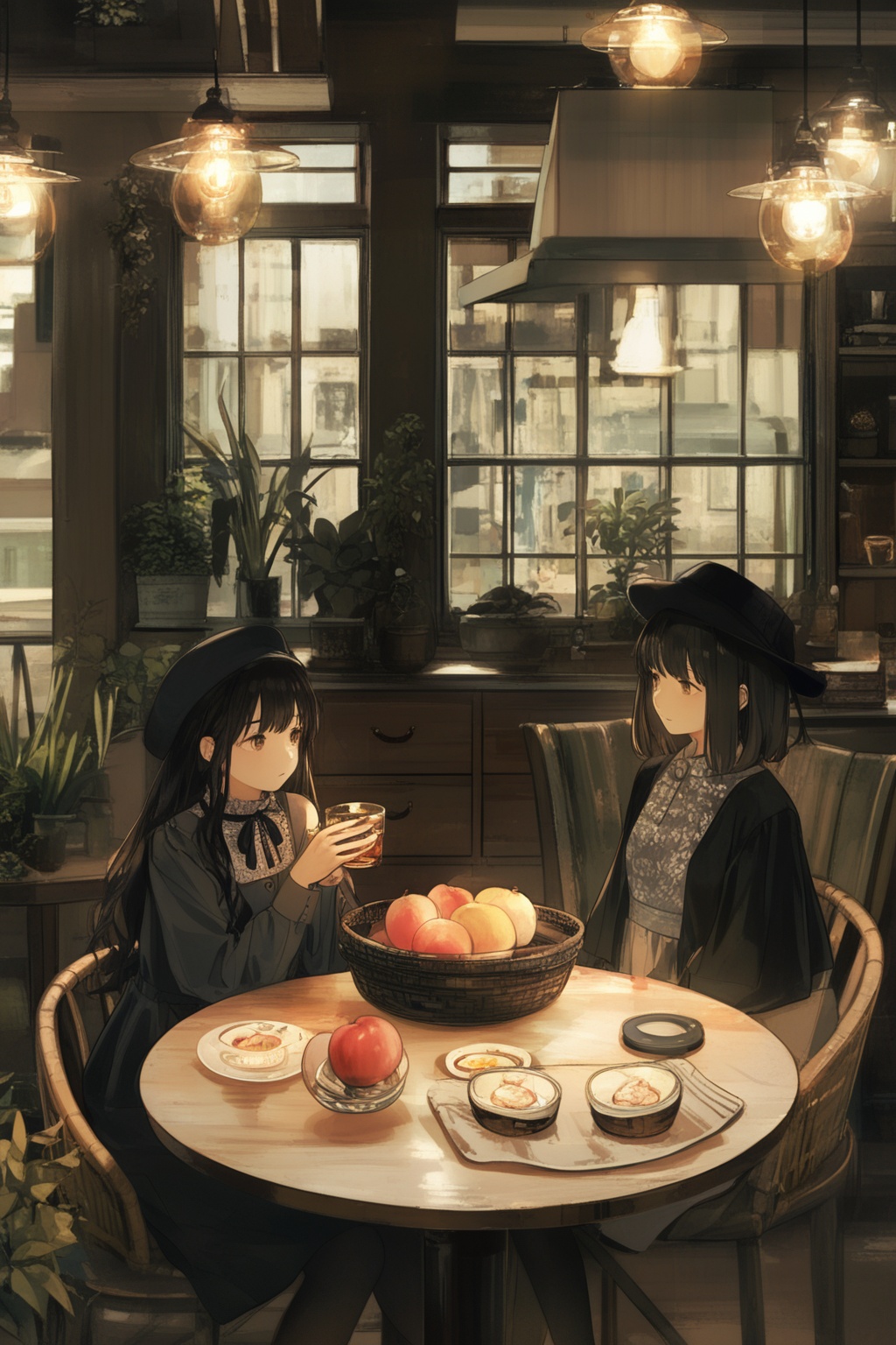 2girls,  portrait,  basket on Tensor.Art