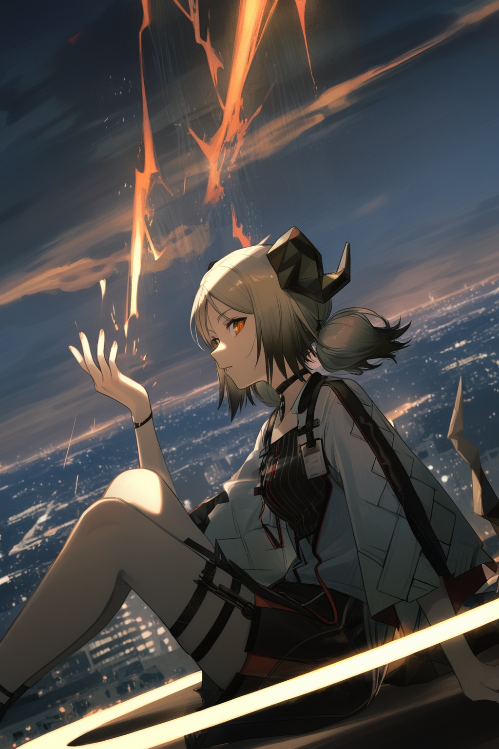 ifrit \(arknights\),  arknights,  1girl on Tensor.Art