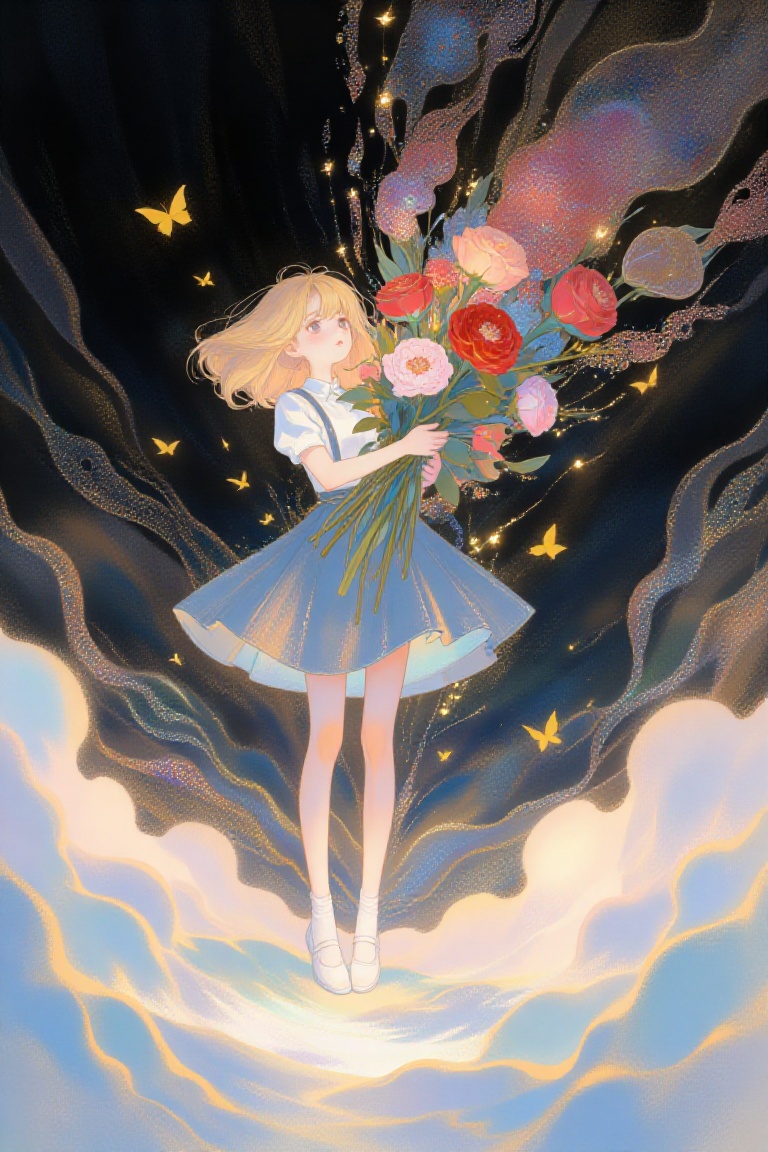 The image is a detailed,  stylized illustration,  This image is a beautiful by 让AI更感性 on Tensor.Art