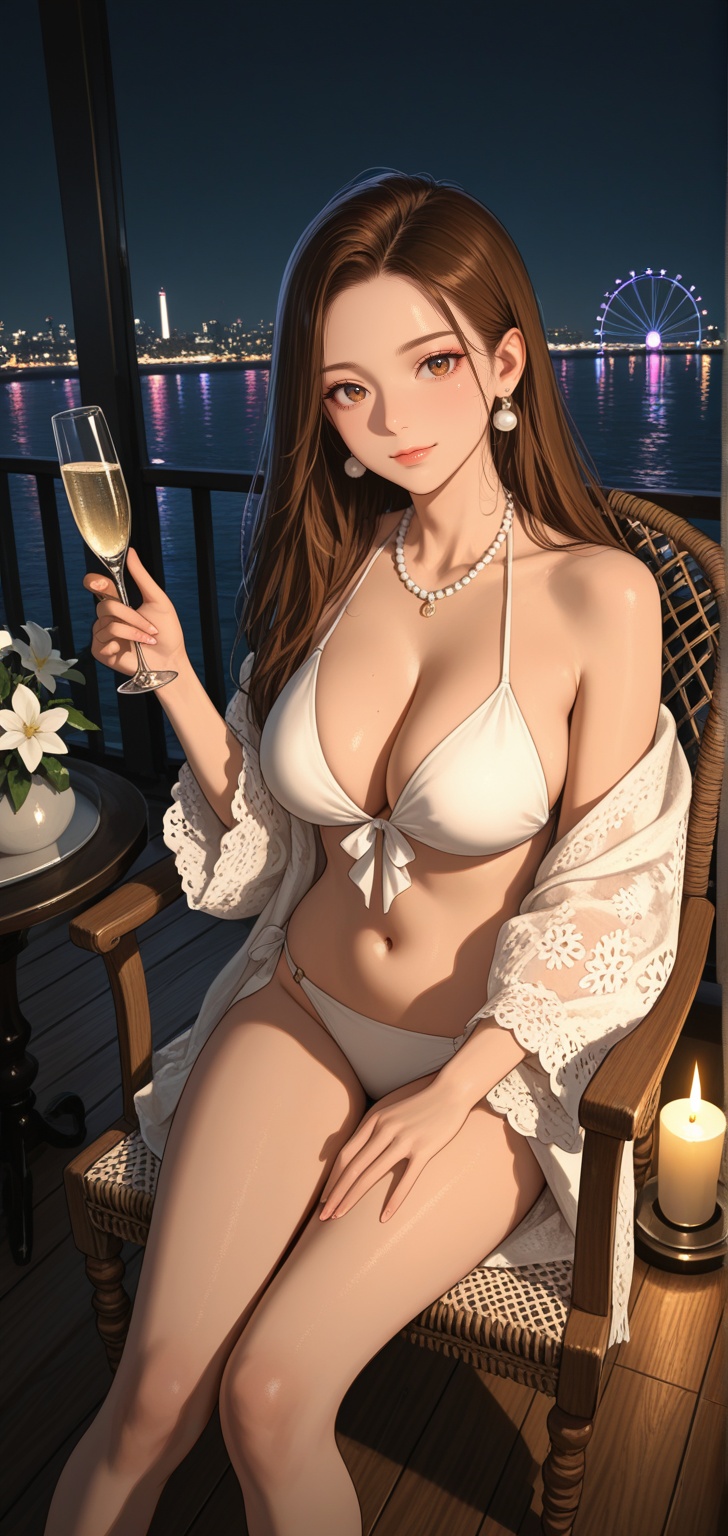 spell A beautiful young Asian woman with exquisite facial features,  slender figure,  large and swollen chest on Tensor.Art