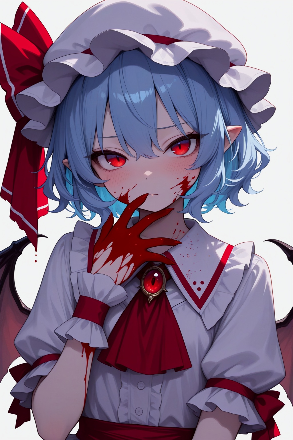 hat ribbon,  pointy ears,  upper body on Tensor.Art