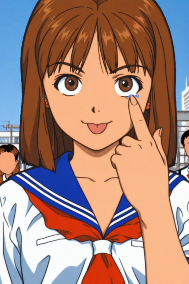 jankengirl,  brown hair,  brown eyes on Tensor.Art