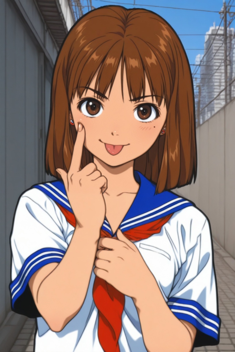 jankengirl,  brown hair,  brown eyes on Tensor.Art