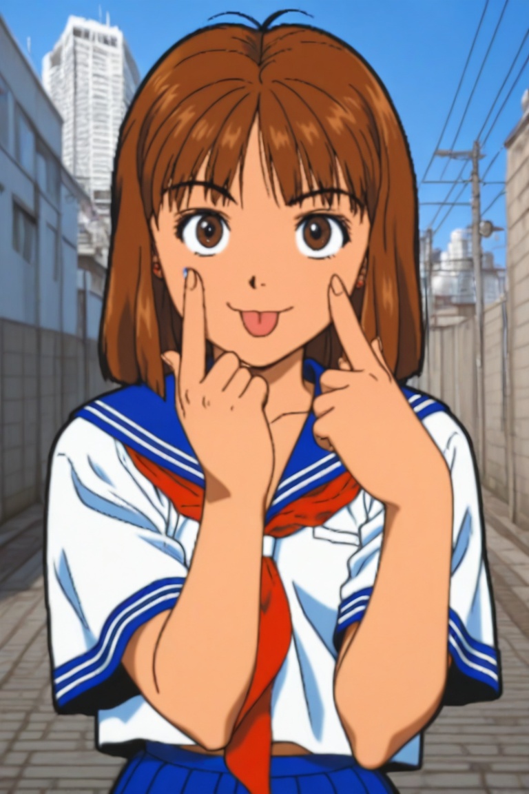 jankengirl,  brown hair,  brown eyes on Tensor.Art