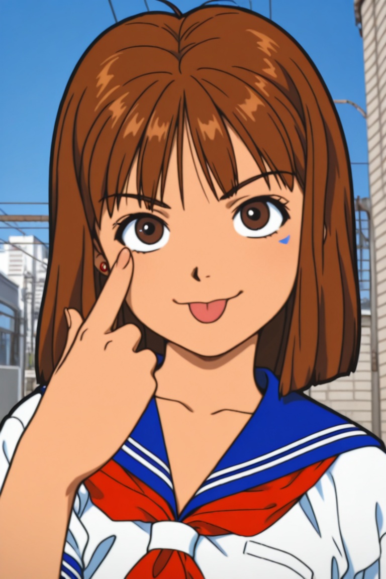jankengirl,  brown hair,  brown eyes on Tensor.Art