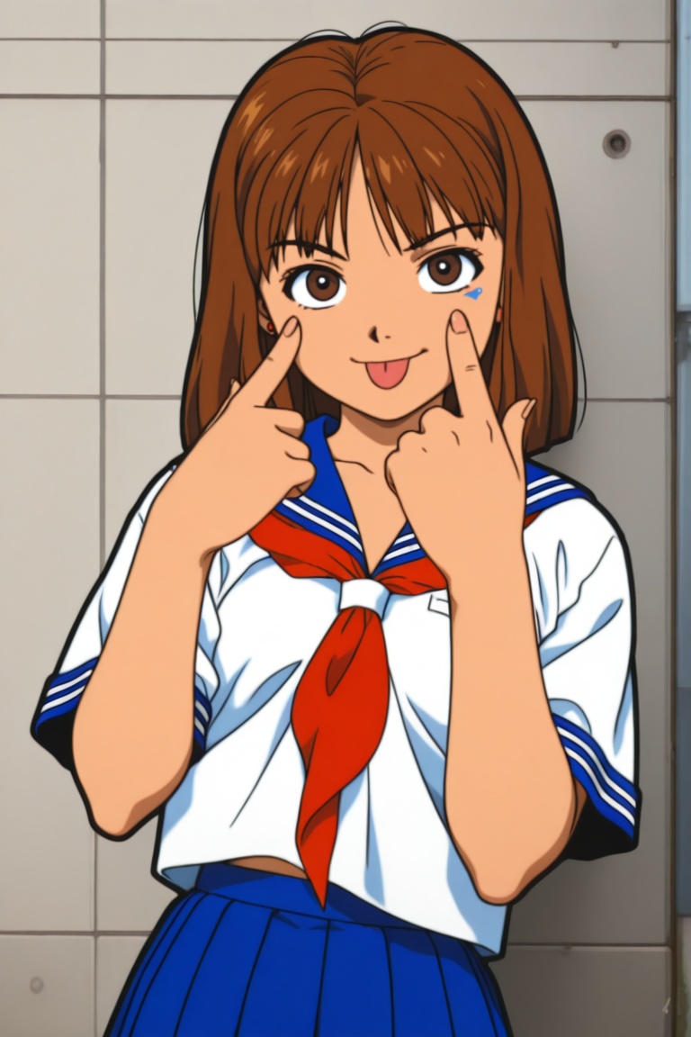 jankengirl,  brown hair,  brown eyes on Tensor.Art