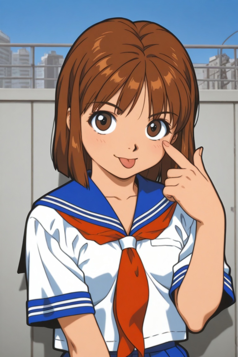 jankengirl,  brown hair,  brown eyes on Tensor.Art