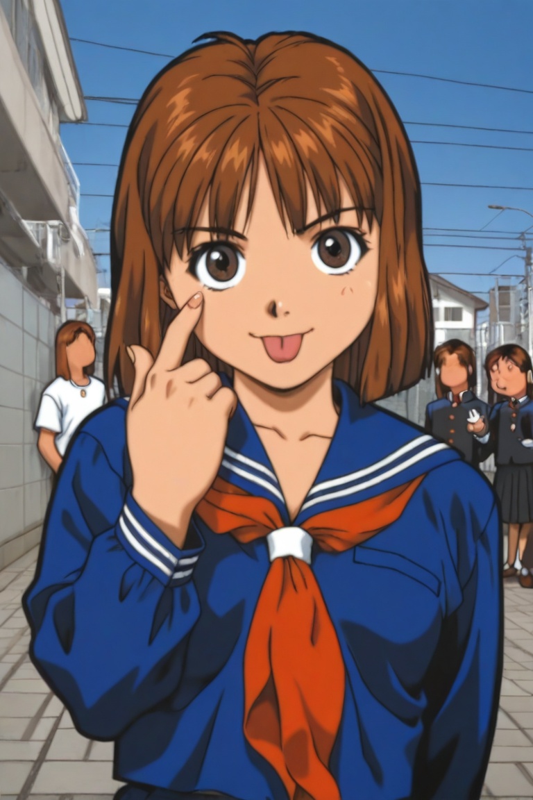 jankengirl,  brown hair,  brown eyes on Tensor.Art