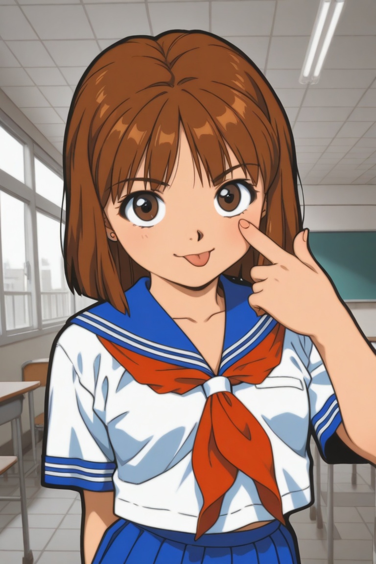 jankengirl,  brown hair,  brown eyes on Tensor.Art