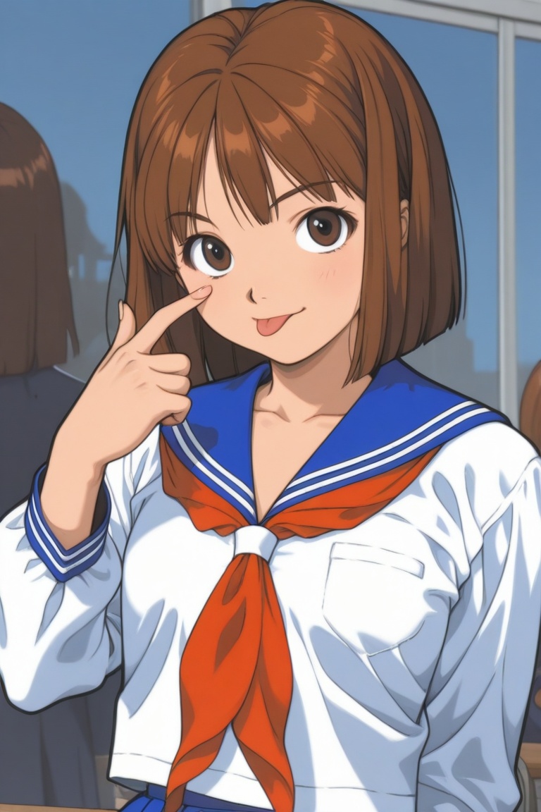 jankengirl,  brown hair,  brown eyes on Tensor.Art