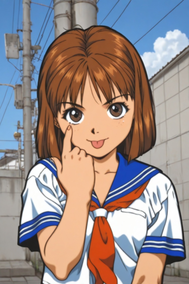 jankengirl,  brown hair,  brown eyes on Tensor.Art