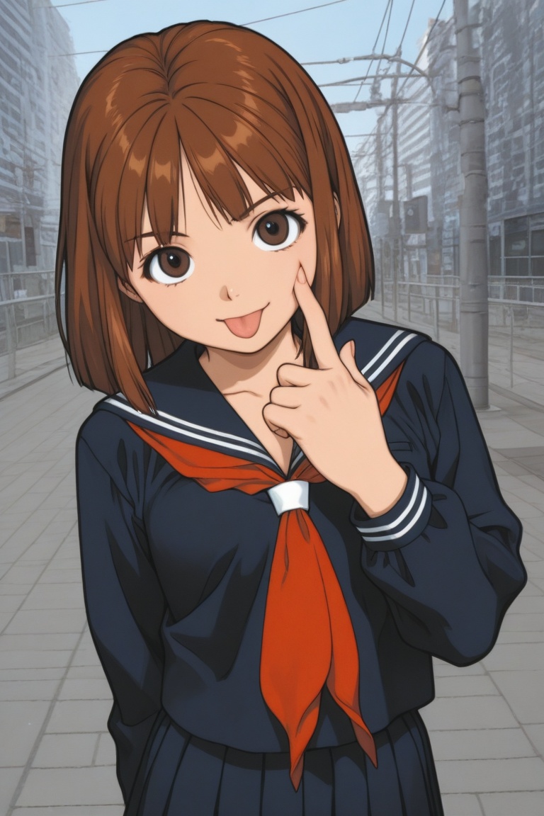 jankengirl,  brown hair,  brown eyes on Tensor.Art