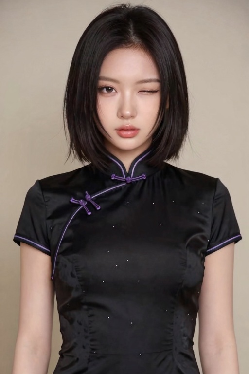 1girl,  solo,  short hair on Tensor.Art