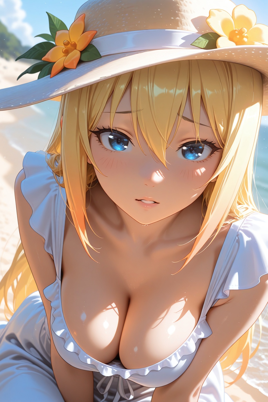 1girl,  solo,  Darkness_(konosuba) on Tensor.Art