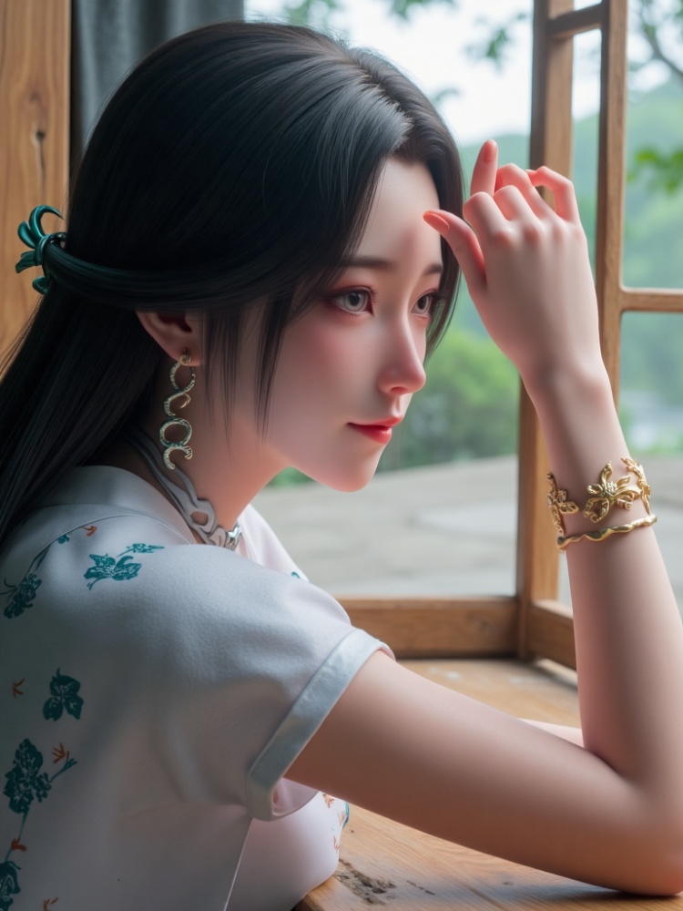 X雨师妾-搜神记-螭羽仙子 by DeepBlue藍心 on Tensor.Art