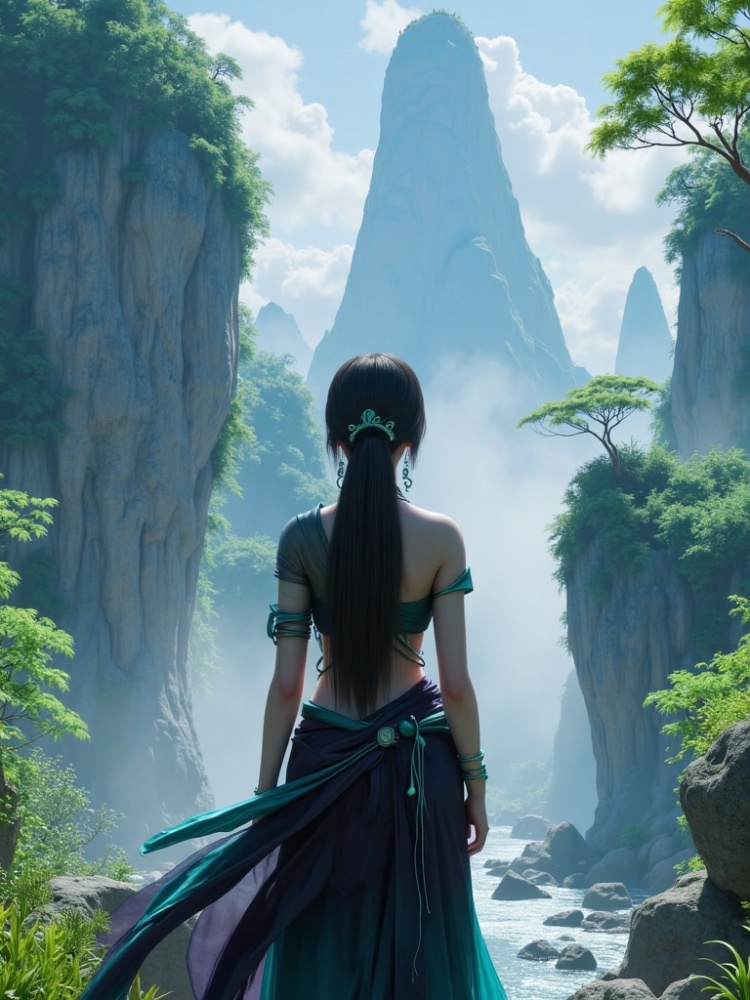 X雨师妾-搜神记-螭羽仙子 by DeepBlue藍心 on Tensor.Art