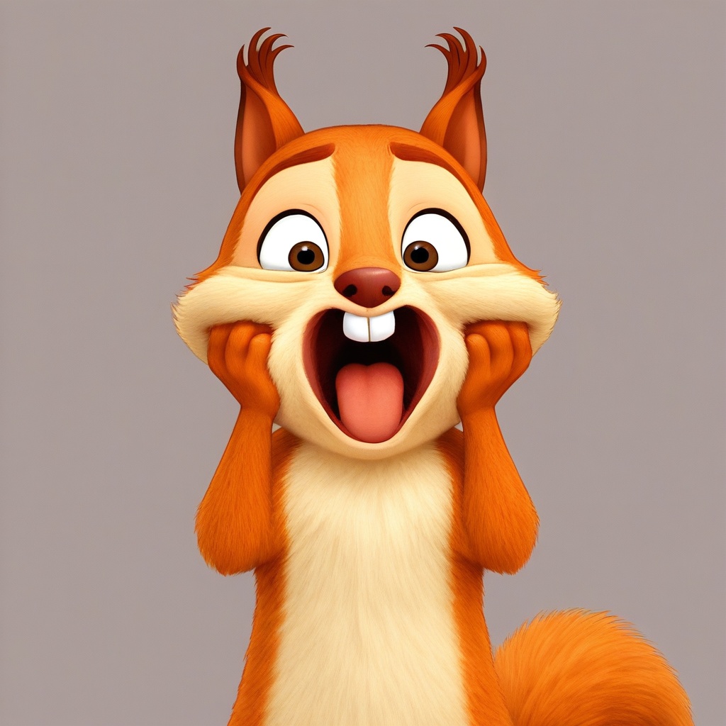 hazel squirrel,  feral,  solo on Tensor.Art
