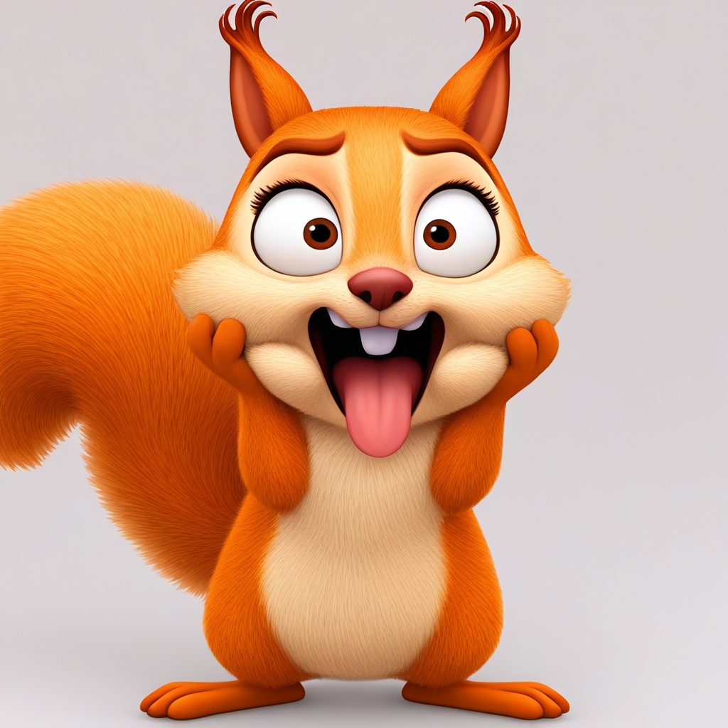 hazel squirrel,  feral,  solo on Tensor.Art
