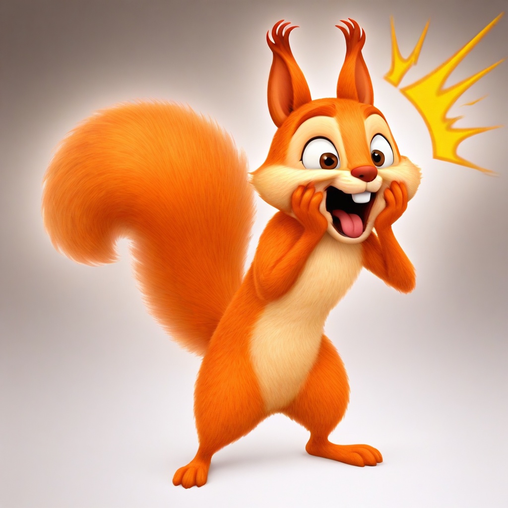 hazel squirrel,  feral,  solo on Tensor.Art