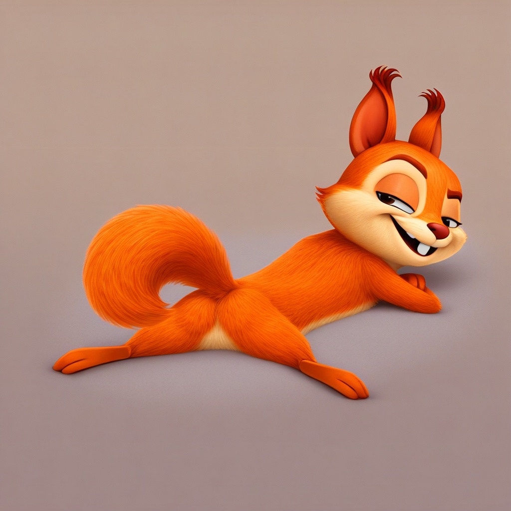 hazel squirrel,  feral,  solo on Tensor.Art