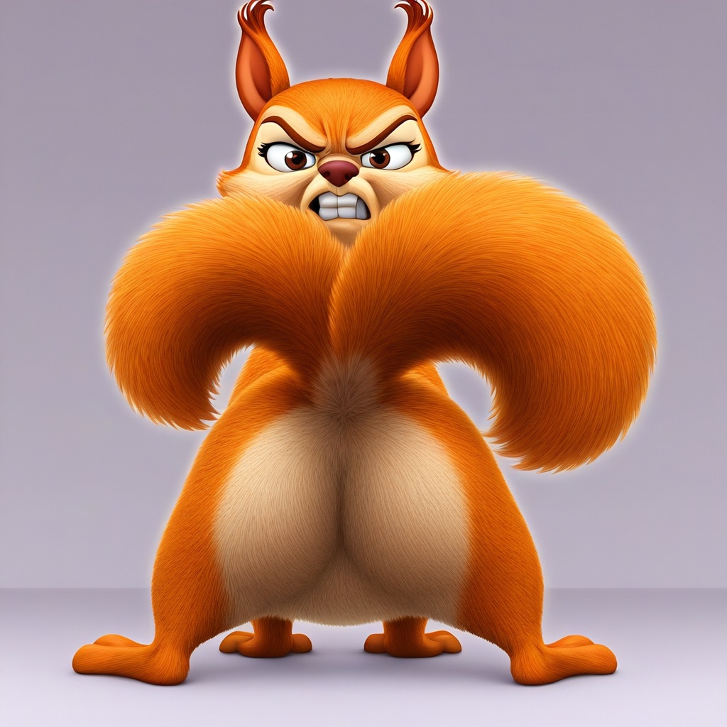 hazel squirrel,  feral,  solo on Tensor.Art