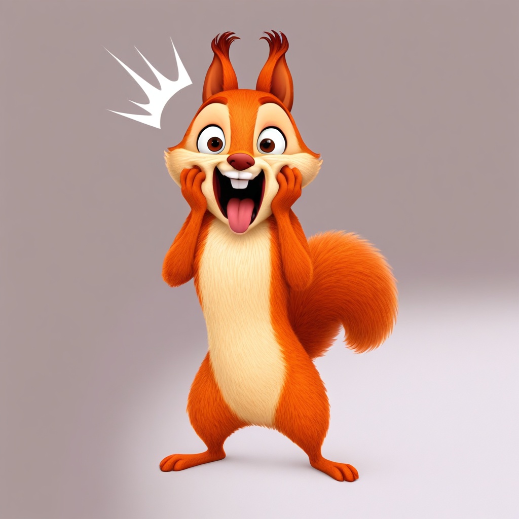 hazel squirrel,  feral,  solo on Tensor.Art