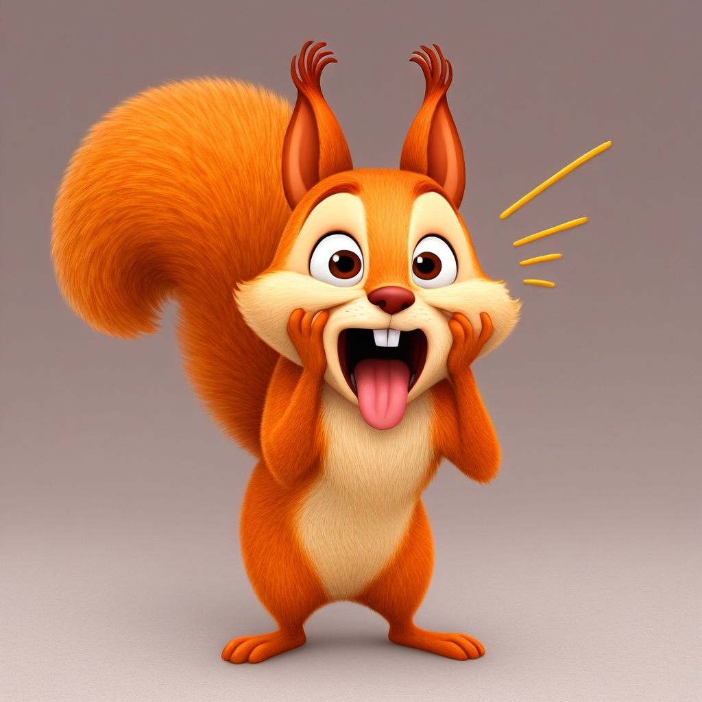 hazel squirrel,  feral,  solo on Tensor.Art