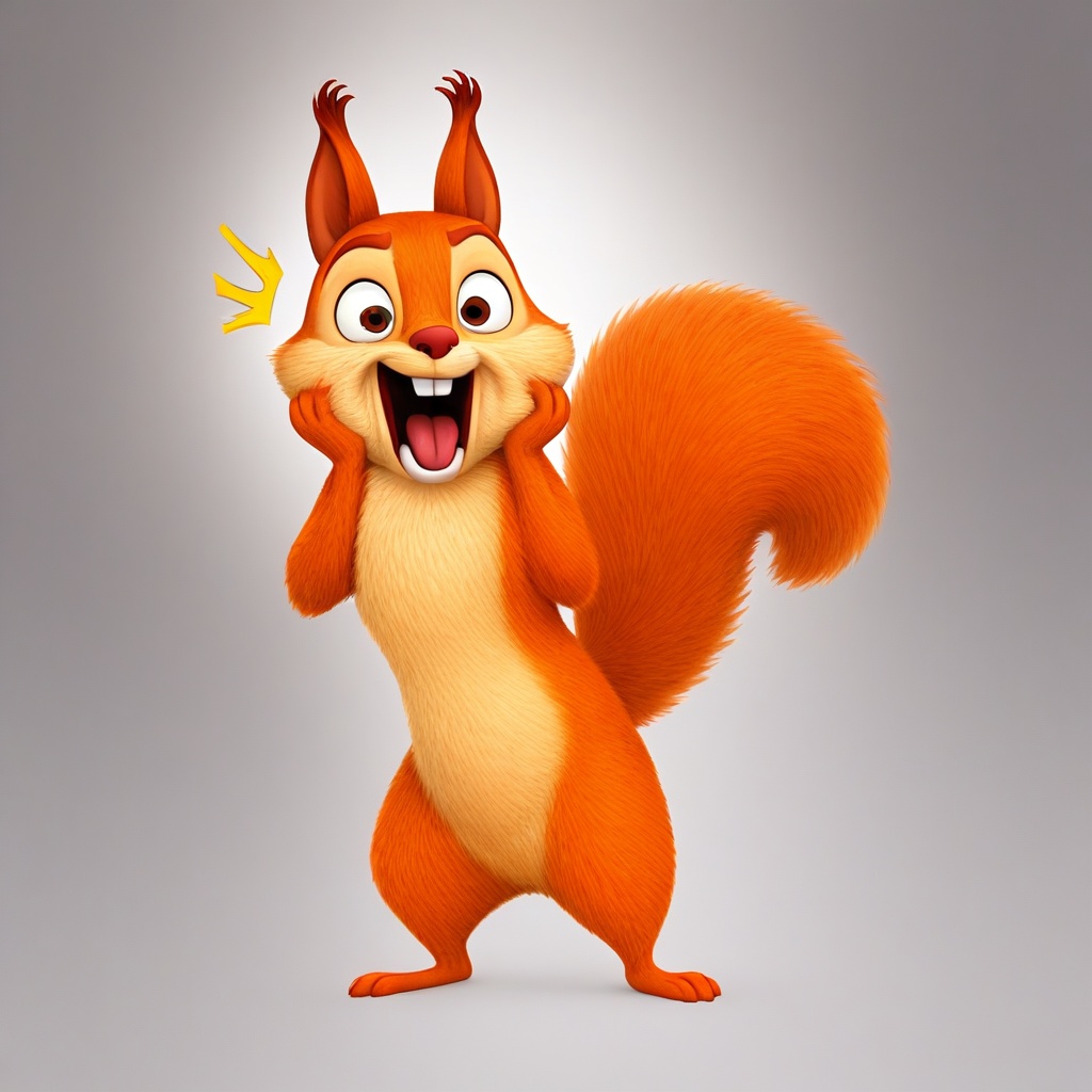 hazel squirrel,  feral,  solo on Tensor.Art