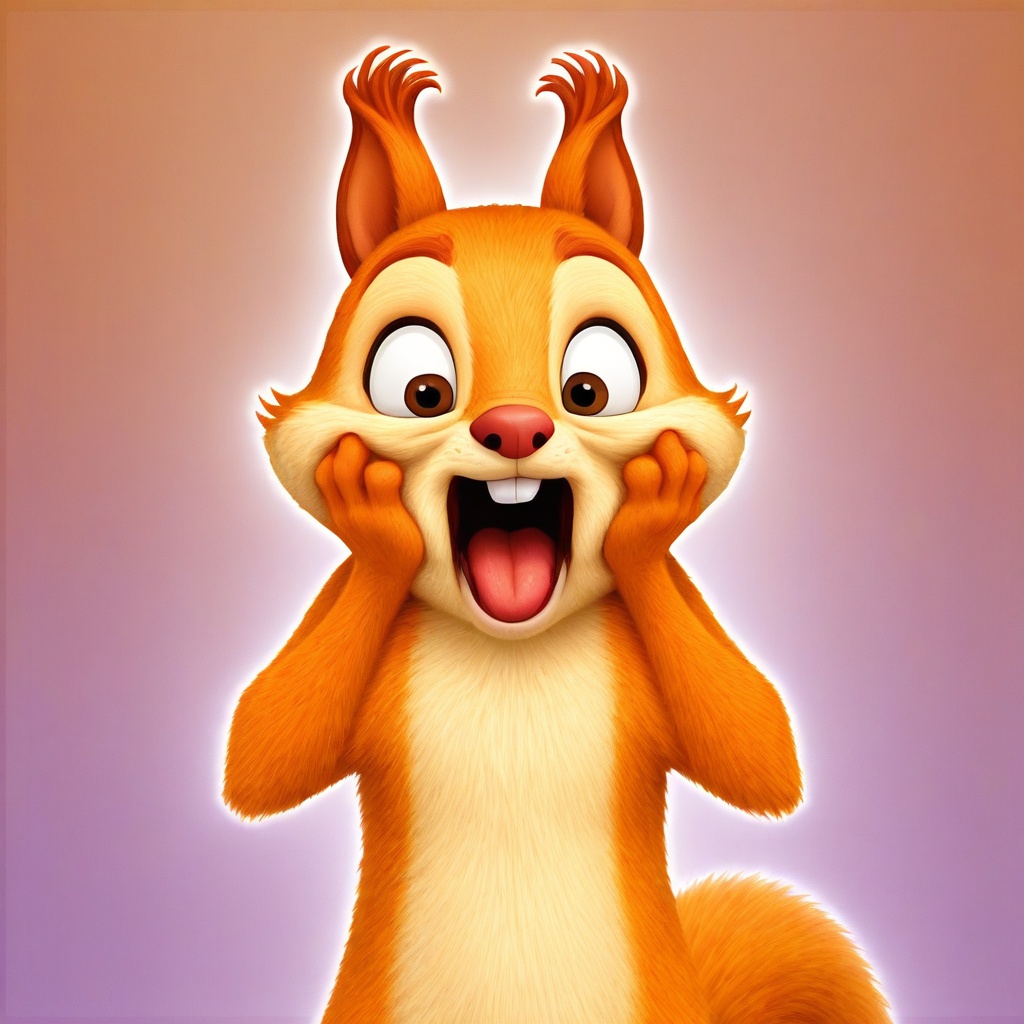 hazel squirrel,  feral,  solo on Tensor.Art
