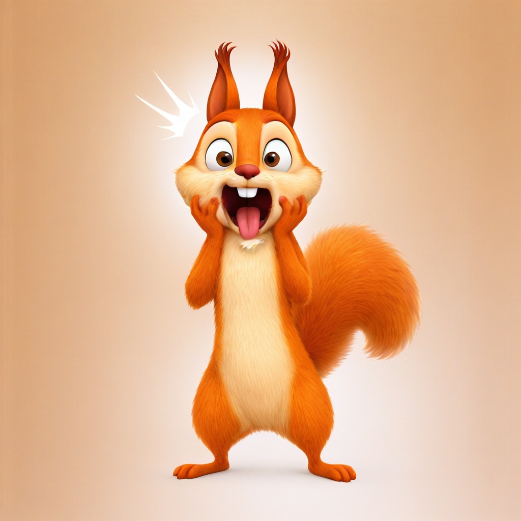 hazel squirrel,  feral,  solo on Tensor.Art