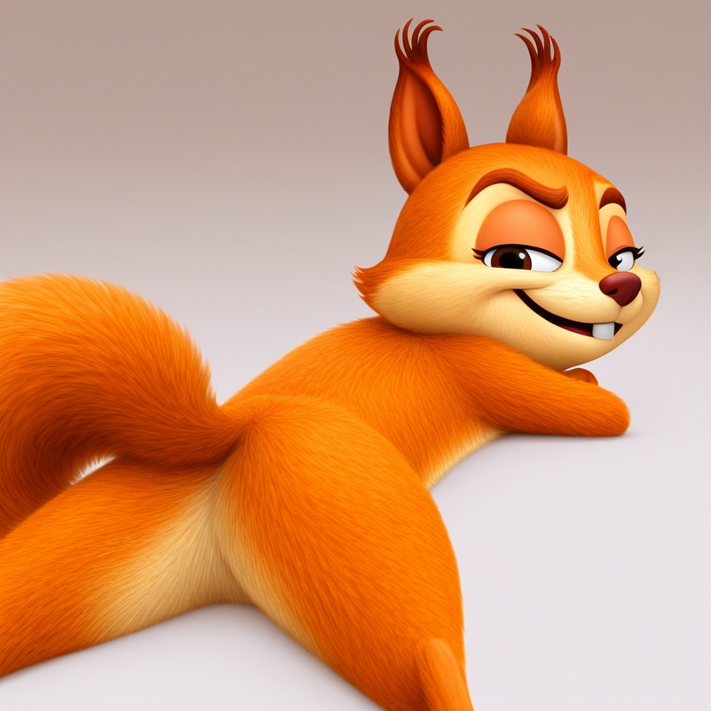 hazel squirrel,  feral,  solo on Tensor.Art