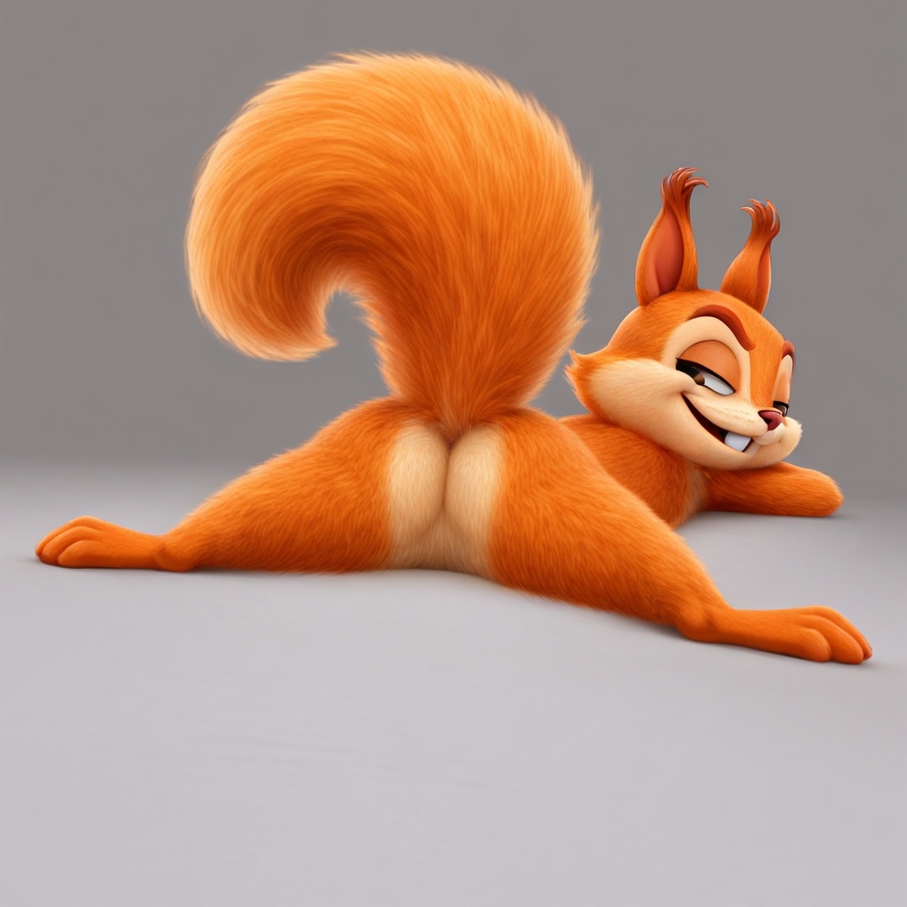 hazel squirrel,  feral,  solo on Tensor.Art