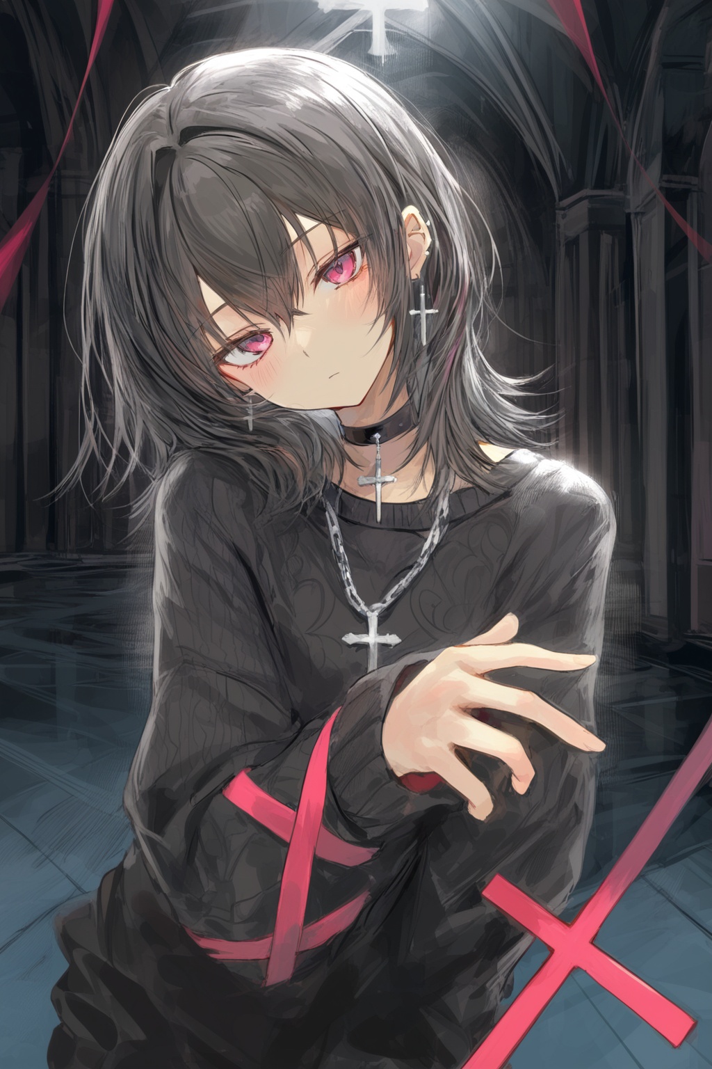1girl,  solo,  shirt on Tensor.Art