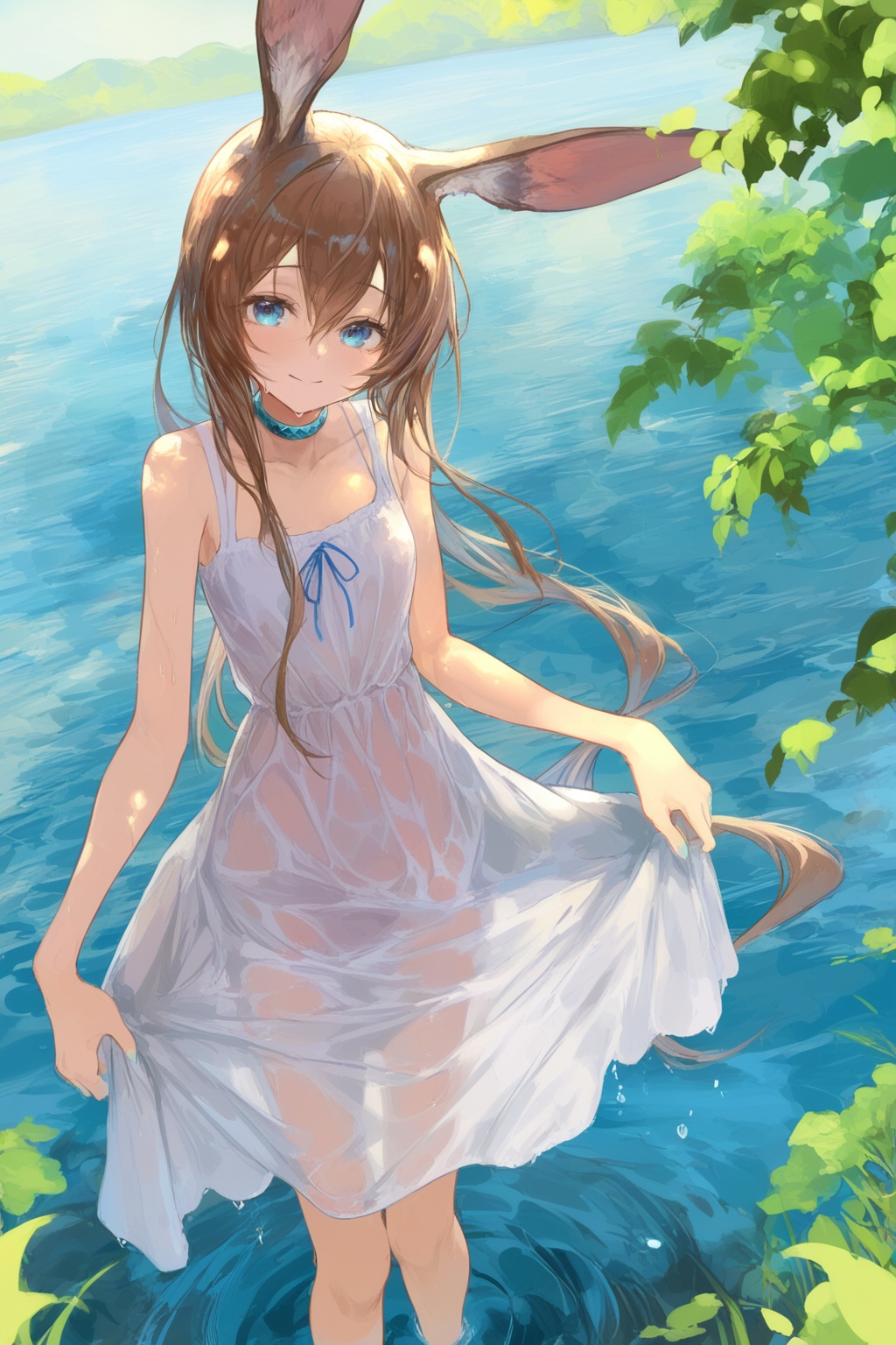 1girl,  amiya \(arknights\),  arknights on Tensor.Art
