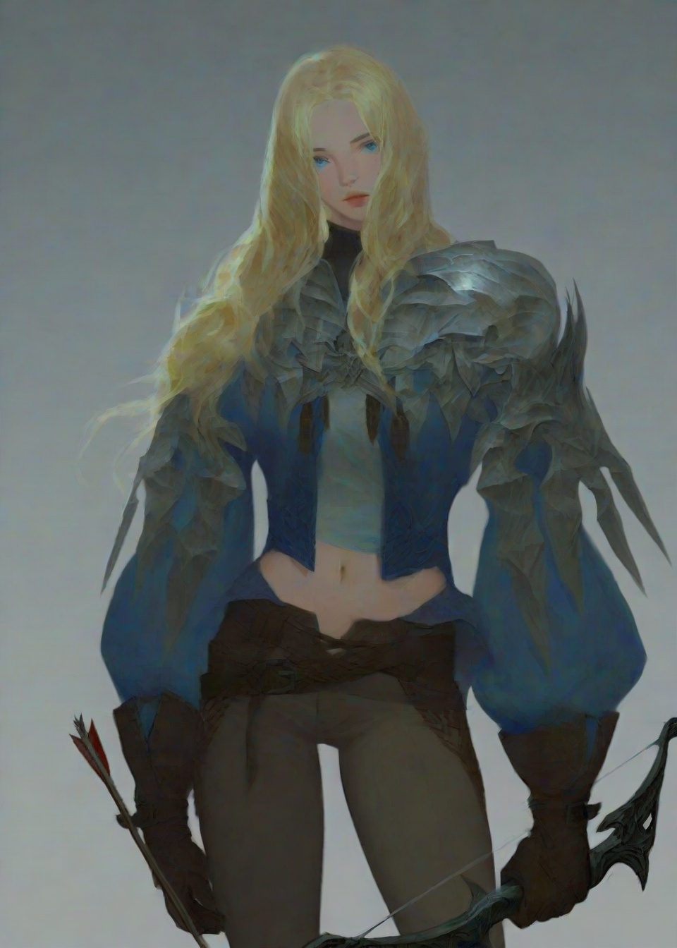 1girl,  bow (weapon),  medium_breasts on Tensor.Art