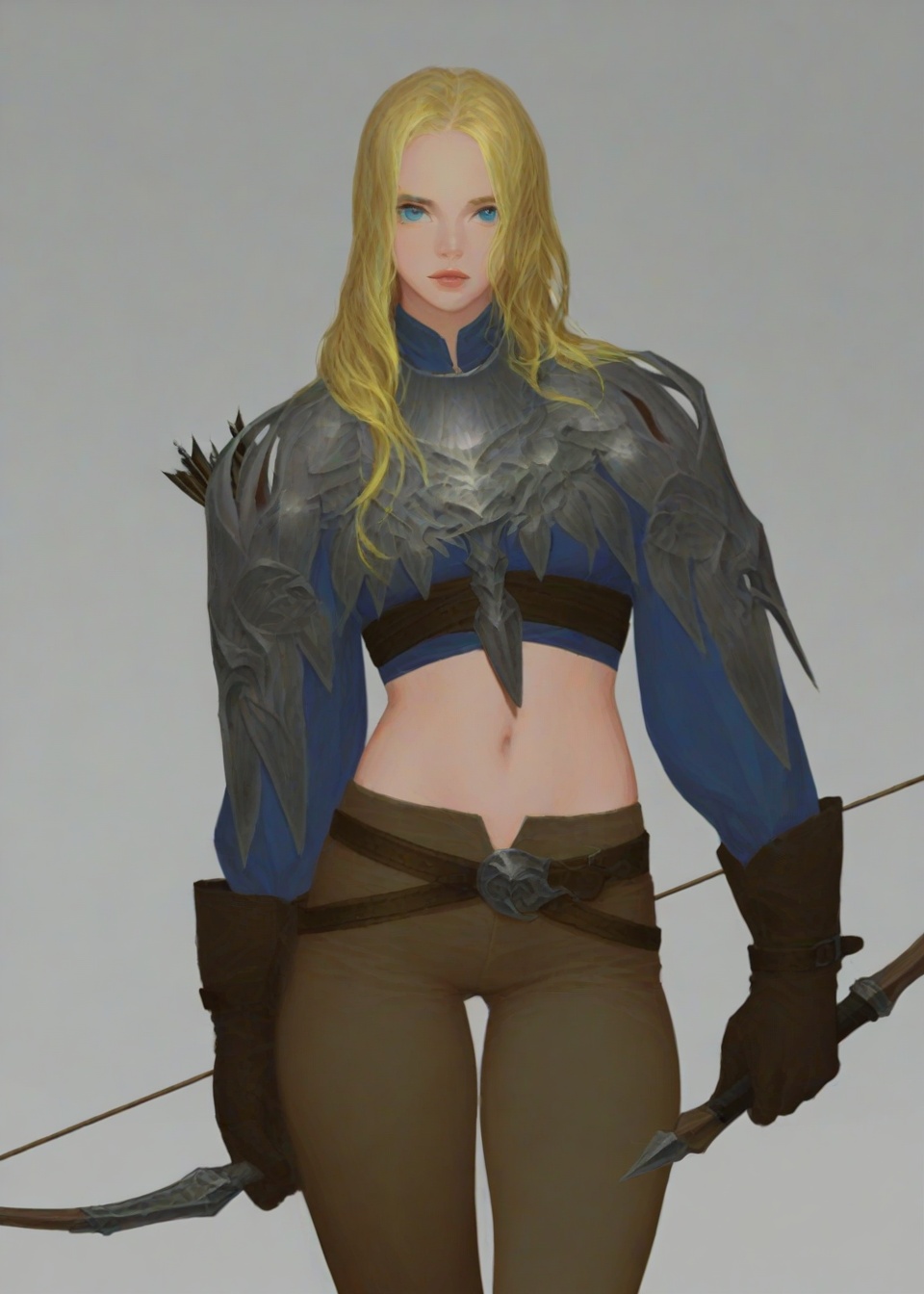 1girl,  bow (weapon),  medium_breasts on Tensor.Art