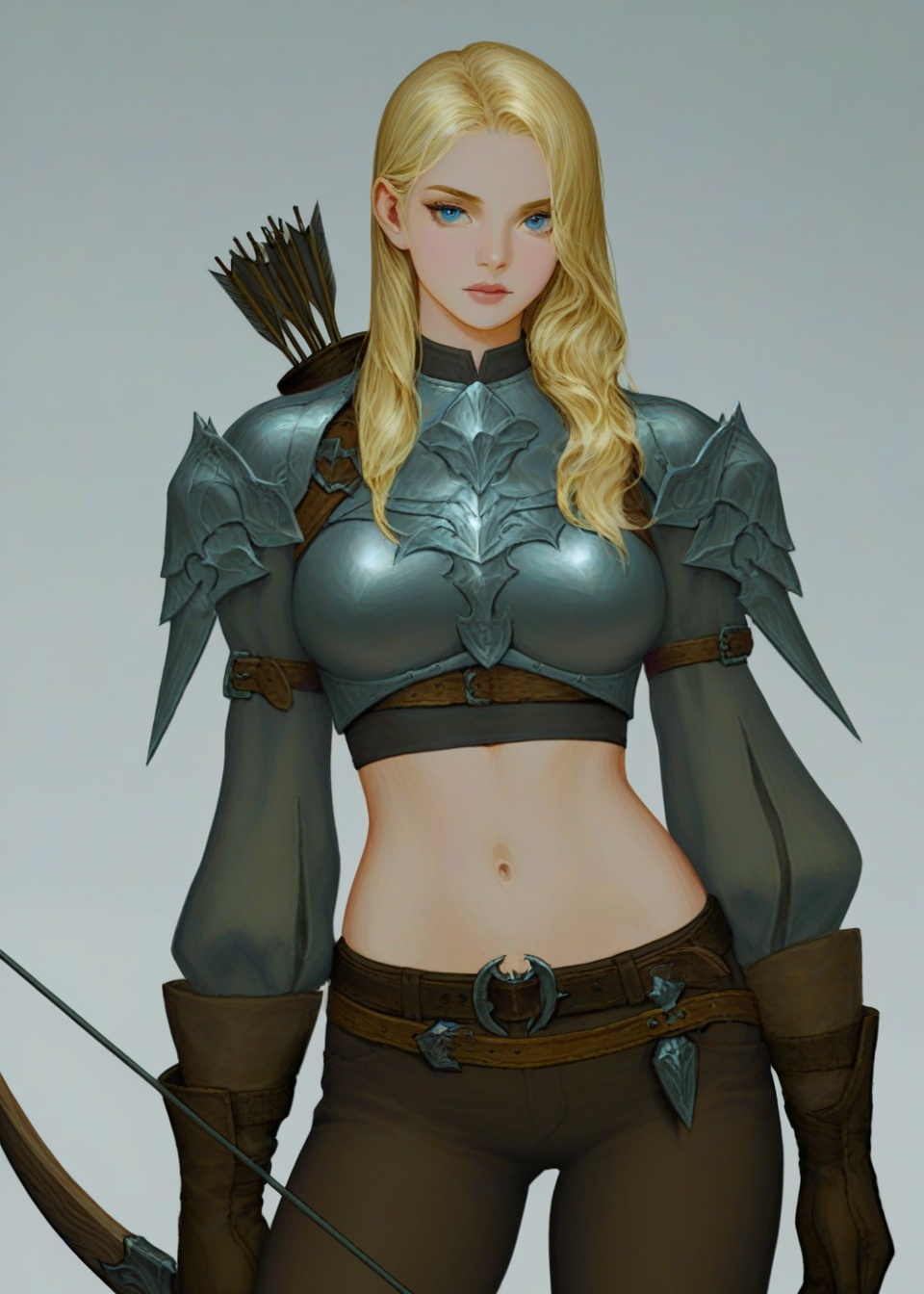 1girl,  bow (weapon),  medium_breasts on Tensor.Art