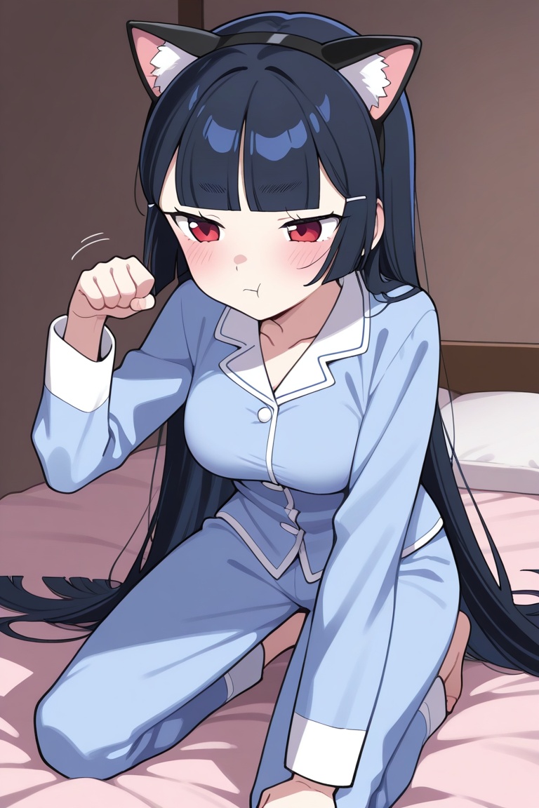 kurofusasuguri,  1girl,  solo on Tensor.Art