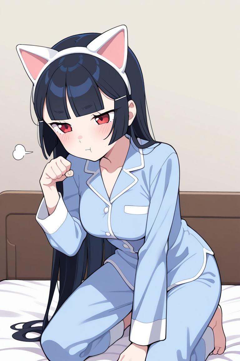 kurofusasuguri,  1girl,  solo on Tensor.Art